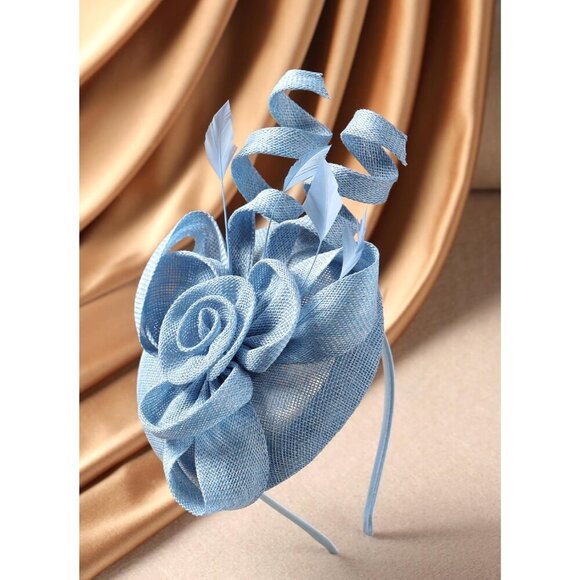 Vintage Victorian Feather Hat Tea Party Fascinator Hair Clip Women main image 5